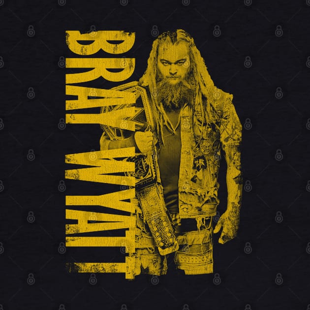 Bray Wyatt Yellow Vintage by ROYFRESHN DRAW